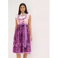 bonprix Dirndl mit Pailletten Schürze (2-tlg.Set), lila, Gr.36, Glänzendes Dirndl mit Pailletten-Schürze und Schnürung