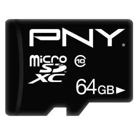 PNY microSDXC Performance Plus 64GB Class 10 + SD-Adapter