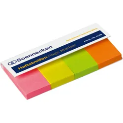 Soennecken Haftstreifen Page Marker 5788 20x50mm f. sortiert 200 Blatt