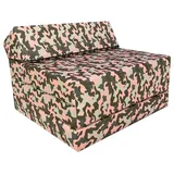 Klappmatratze Klappmatratze Gästematratze "CAMO" mit Kopfteil Größe 200x70x10cm, FORTISLINE