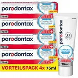 Parodontax Complete Protection Zahnpasta mit Fluorid, 4x75ml, hilft Zahnfleischbluten zu reduzieren und vorzubeugen