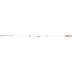 Fußkette ONE ELEMENT "Fußkettchen aus 925 Silber 25 cm", silber, Fußkettchen, Damen, Silber 925 (Sterlingsilber), Damen Silber Schmuck Rundankerkette