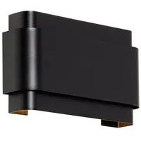 QAZQA Industrielle Wandleuchte schwarz 2-flammig - Coen