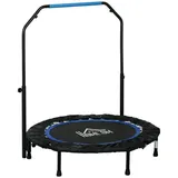Homcom 102 cm Fitness-Trampolin, Faltbares Mini-Trampolin mit Haltegriff, Fitness-Rebounder für Erwachsene, bis 100 kg,