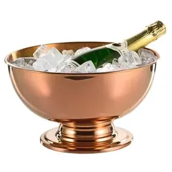 Caterado Champagner-Kühler PORTLAND, Edelstahl, 5L, mit kupferfarbener PVD-Beschichtung