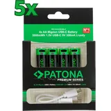 PATONA Premium USB-C AA 3000 mAh 20 St.