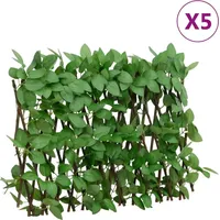vidaXL Rankgitter mit Künstlichem Efeu 180 x 30 cm Grün 5 St.
