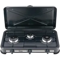 Ardes Odino AR1FG03 Gasherd, 3 LPG-Brenner, Schwarz - Schwarz
