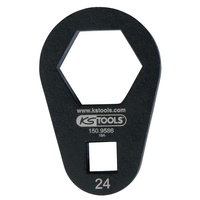 KS Tools Einsteck-Ringschlüssel, extra flach, 24 mm