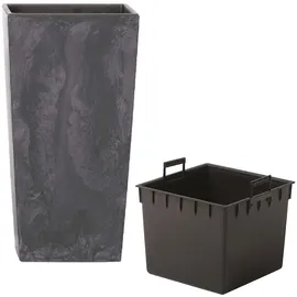 Prosperplast Urbi Square Effect 24 x 24 x 45 cm anthrazit