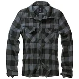 Brandit Textil Brandit Checkshirt Hemd schwarz/grau