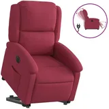vidaXL Relaxsessel mit Aufstehhilfe Elektrisch Samt 54,7 x 82 x 73,8 cm Weinrot