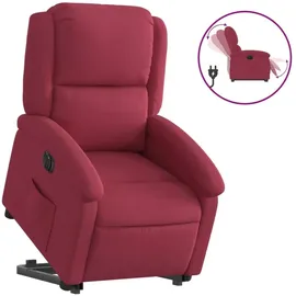 vidaXL Relaxsessel mit Aufstehhilfe Elektrisch Samt 54,7 x 82 x 73,8 cm Weinrot