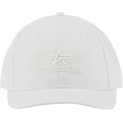 Trucker Cap ALPHA INDUSTRIES "Alpha Industries Accessoires - Headwear Velcro Cap", Damen, Gr. onesize, weiß, Obermaterial: 100% Baumwolle, Caps