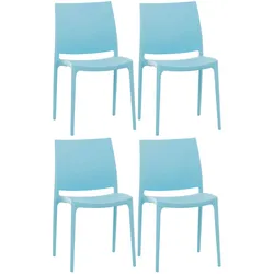 CLP 4er Set Stühle Maya hellblau