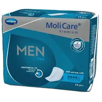 MoliCare Premium Men PAD, Inkontinenzeinlagen für Männer mit Blasenschwäche, V-förmige Passform, 4 Tropfen, 14 Stück