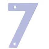 Amig | Edelstahl Nummer 7 für Innen- und Außenschrauben | 100 mm | für Portale, Wände oder Hausfassaden | Silber-Finish