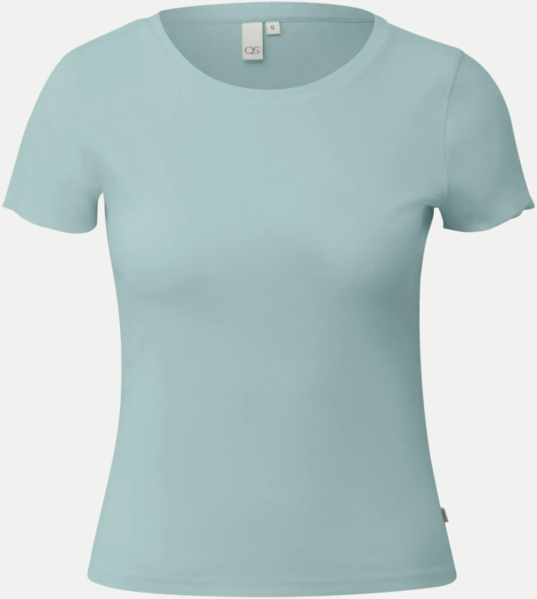 Slim-Fit Ripp- Shirt Blau XL