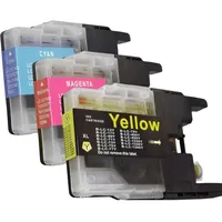 Ampertec 3 Kompatible Tinten ersetzt Brother LC-1240 Multipack CMY