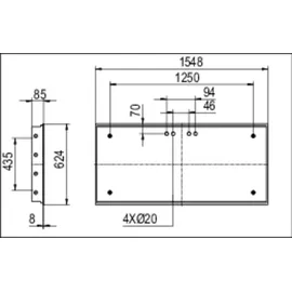 RIDI Homelight LED-Einbauleuchte ESHL-L 480/ #0850175