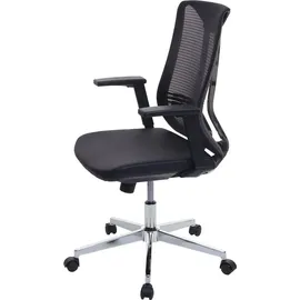 Mendler Bürostuhl HWC-J53, Drehstuhl Schreibtischstuhl, ergonomisch Kunstleder schwarz