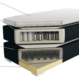 Beliani Boxspringbett 180 x 200 cm Weiß