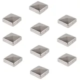 Baumarktplus 10x Pfostenkappe Edelstahl 91 mm Pyramide Abdeckkappe Für Pfosten 9 x 9 cm