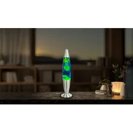Blulaxa LED-Lava-Tischleuchte Blau Gelb