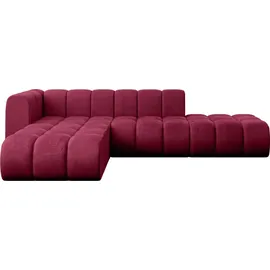 altdecor Ecksofa modulares Sofa Zuvon-L1 - 296x177x70 cm Bordeauxrot