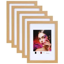 Ideal Trend Bilderrahmen Holz Buche 10x15 cm 5er Set