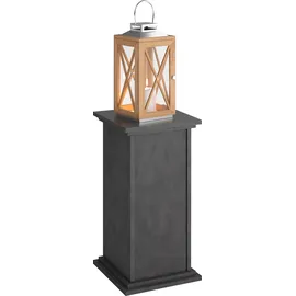 FMD Container FMD "Essex", schwarz, B:30cm H:57,4cm T:30cm, Holzwerkstoff, Schränke, Beistelltisch Blumentisch Holz-Beistelltische, Breite 30 cm