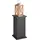 FMD Container FMD "Essex", schwarz, B:30cm H:57,4cm T:30cm, Holzwerkstoff, Schränke, Beistelltisch Blumentisch Holz-Beistelltische, Breite 30 cm
