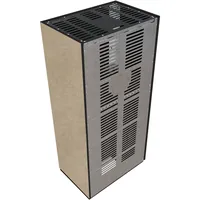 Kratki Kaminbausatz Floki Box links 8 kW Quarzsinter/Abdeckplatte Glas Schwarz