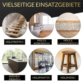 Lascano Reparaturset, für Laminat Parket, Holz, Vinylböden und Fliesen inkl. Wachsschmelzer mit USB-Anschluss