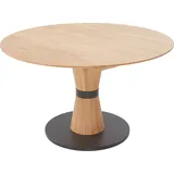 NIEHOFF SITZMÖBEL Esstisch Ronda, Wildeiche massiv mit oder ohne Funktion, H 76 cm braun 130 cm x 76 cm x 130 cm