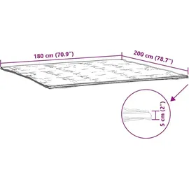 vidaXL Matratzenschoner Weiß 180x200 cm