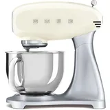 SMEG Küchenmaschine, Knetmaschine Rührmaschine mit Knethaken,800,00 W, 4,80 l Schüssel,Edelstahl Schüssel,6 Stufen Bedienfreundlich Mischen Sch... - Creme