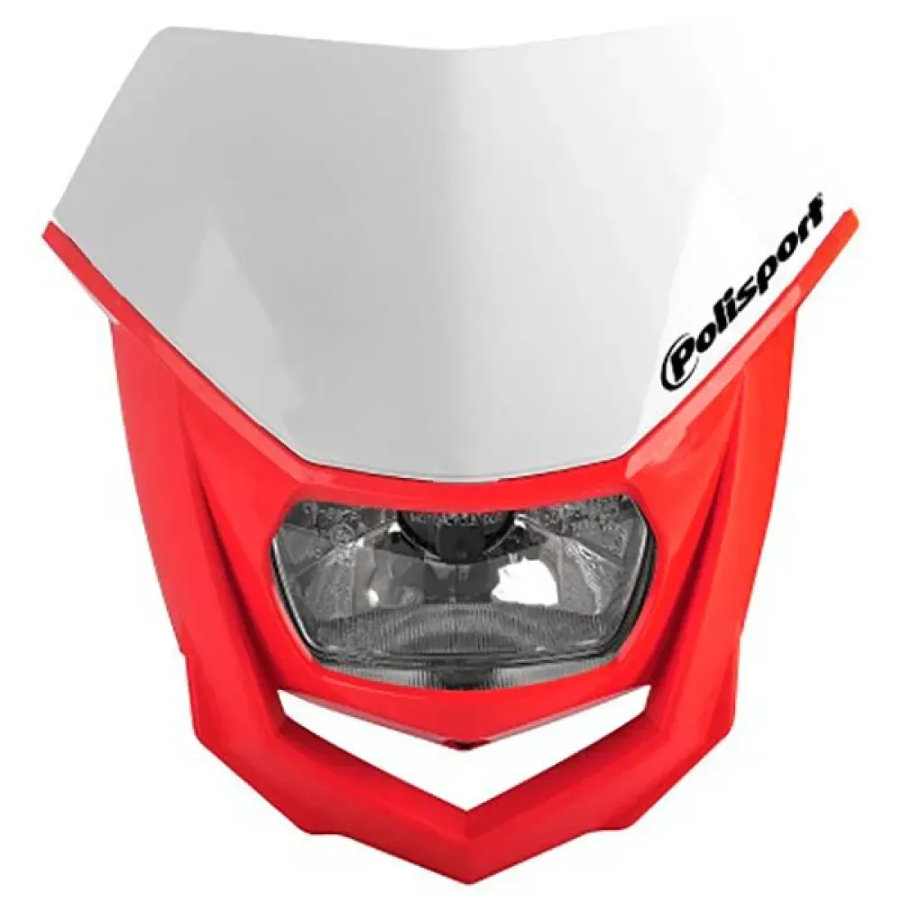 Polisport Halo Scheinwerfer - White / Red CR 04 - One Size