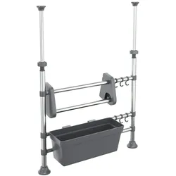 vidaXL Küchenorganisator Verstellbar Aluminium