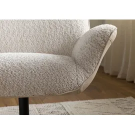 Massivmoebel24 Ohrensessel Oskar Polyester 90 x 88 x 101 cm Beige