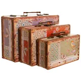 BIRENDY Truhe Kiste KD1290 3-tlg. braun