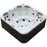 XXL Luxus SPA LED Whirlpool SET 230x230 Farblicht Outdoor+Indoor Pool Outdoor-Whirlpool