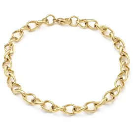 Steel_art Armband Plutos silberfarben poliert in goldfarben | Gr.: onesize