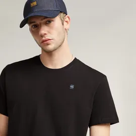 G-Star Base-s Ribbed Kurzarm-T-Shirt Dark Black S