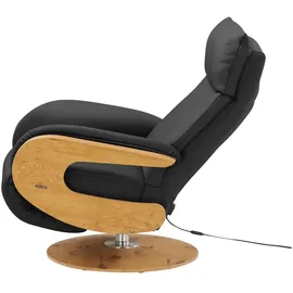 HIMOLLA Relaxsessel 7818 Leder 75 x 108 x 84 cm Schwarz elektrisch