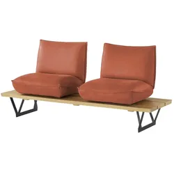 KOINOR Kufenbank  Leder Schwof , braun , Maße (cm): B: 190 H: 88 T: 70.0