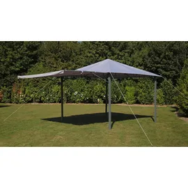 Tepro Pavillon »Lehua«, (Set, inkl. Ersatzdach), BxTxH: 330x330x285 cm, Seitenteil als Markise ausklappbar