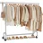 Songmics HSR11S Kleiderständer 110-150 x 45 x 162,9 cm silber