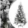 vidaXL Weihnachtsbaum mit Zapfen Beschneit grün 225 cm
