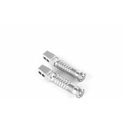 Gilles BMW Silber Silber TOOLING Sport Beifahrer Fußstütze, silber, Größe 80 mm